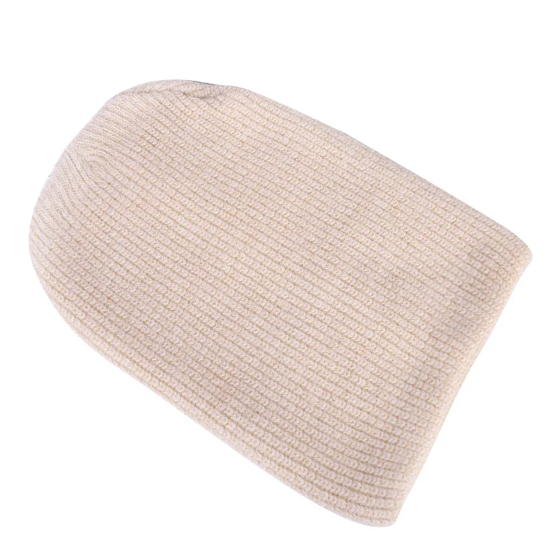 Женская лыжная шапка простая вязаная теплая для холодной зимы толстая катания на