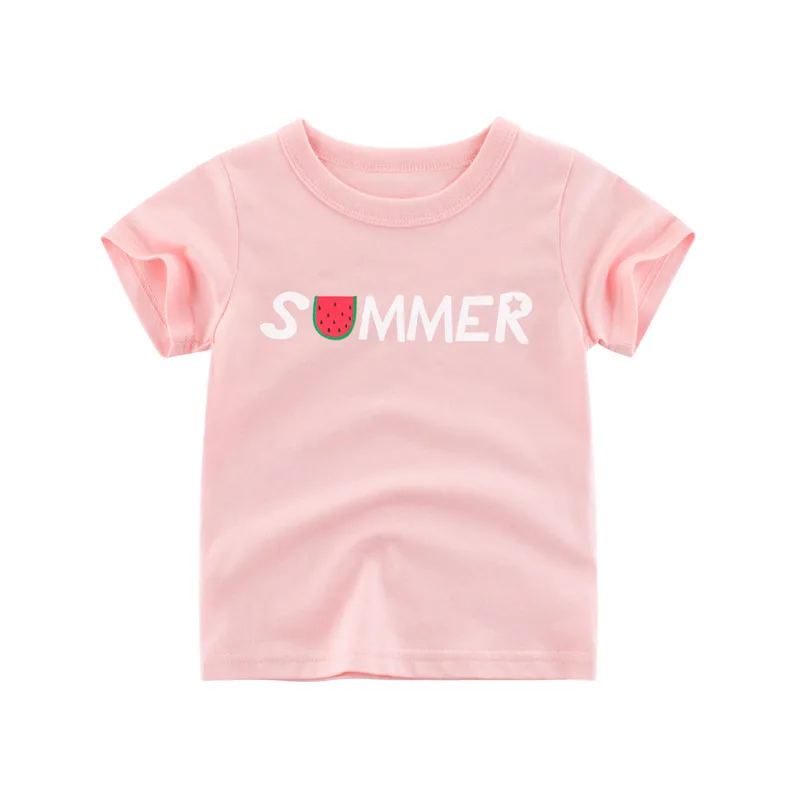 

Girls T-shirt Summer Children Clothing Tee Shirt Cotton Cartoon Short Sleeve Kids Baby Casual Tops T-shirt New Arrive 2020