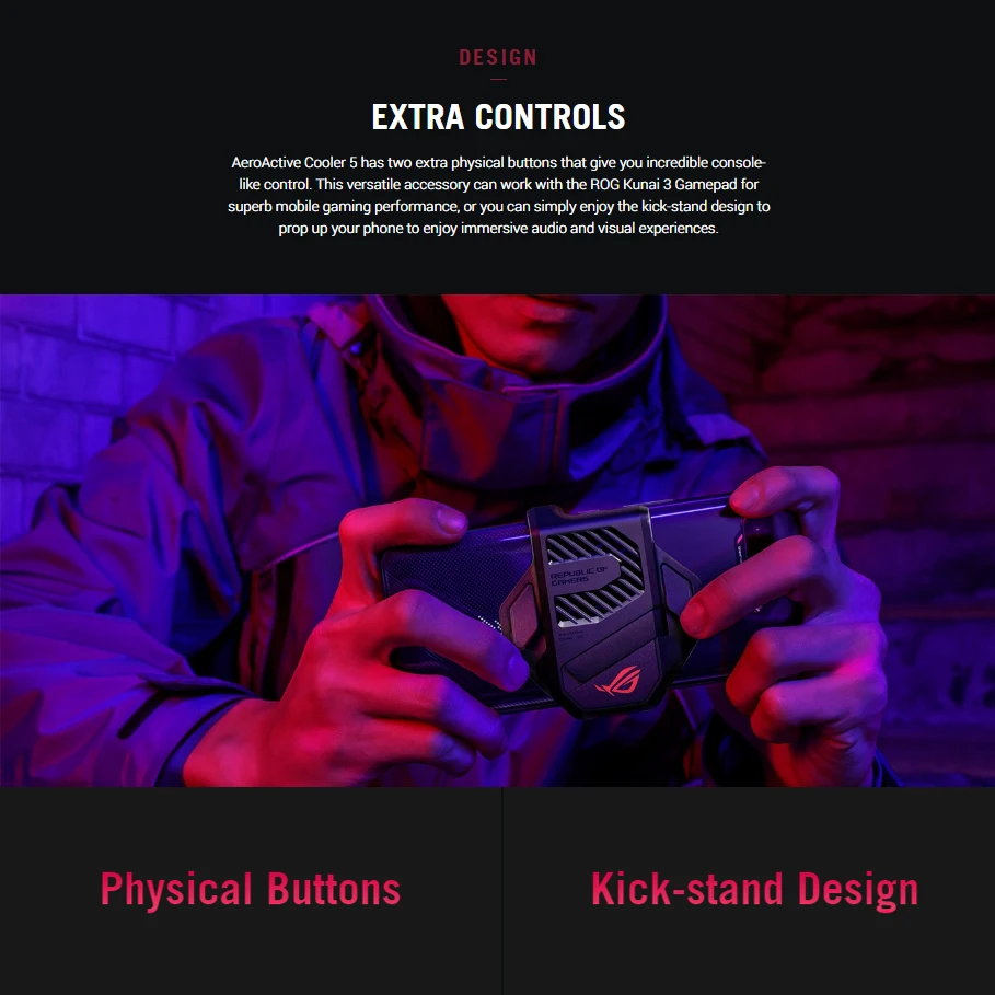 Официальный Aero активный кулер 5 для ASUS ROG Phone 3 Мобильный телефон Аксессуары