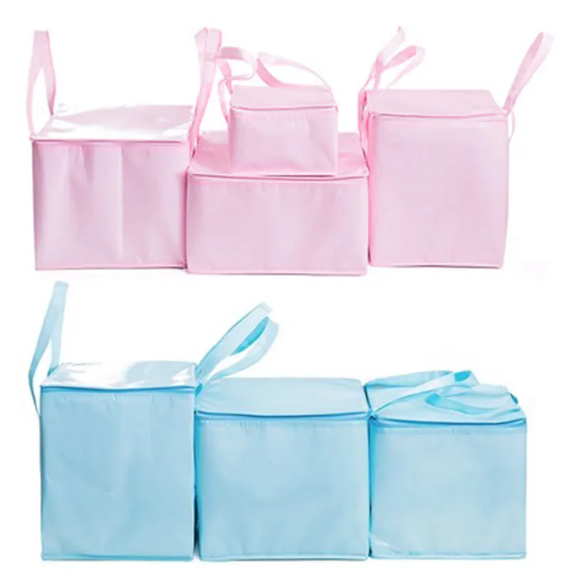 

6/8/10 Inches Insulated Thermal Cooler Bag Lunch Bag Sandwich Drink Coffee Cool Storage Big Square 4 Persons Foil Food Bags