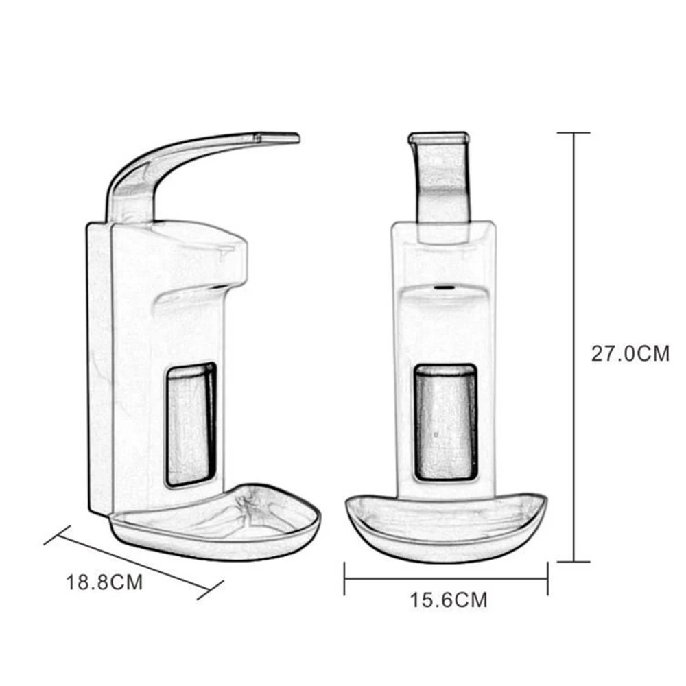 

500ML Plastic Medical Clinic Elbow Pressure Sterilizer Manual Soap Dispenser Foaming Hand Washer Disinfection Soap Dispenser