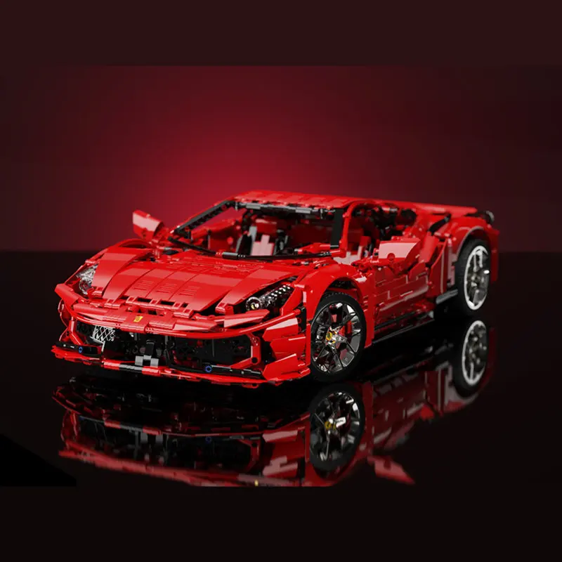 

K BOX New MOC 10304 3380 шт. итальянская супер Гоночная машина 458 модель строительные блоки кирпичи игрушки для детей Рождественский подарок C61042