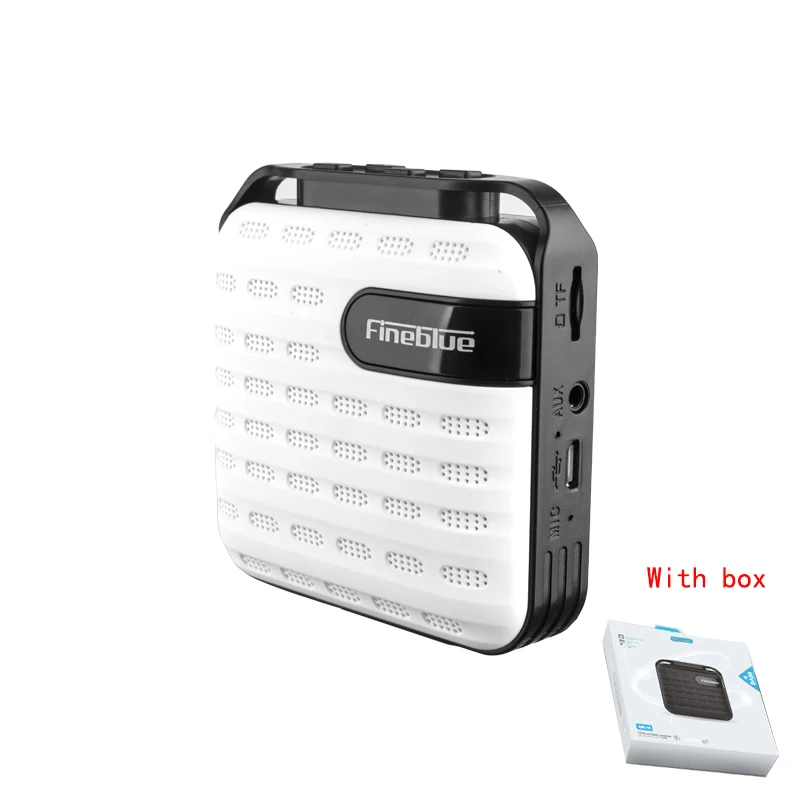 White with box Fineblue MK-16, регулятор баса, металлический Bluetooth беспроводной динамик hifi портативный Беспроводной приемник Поддержка наушники-вкладыши TWS с устройство Hands Free звонков сабвуфер - Цвет: White with box
