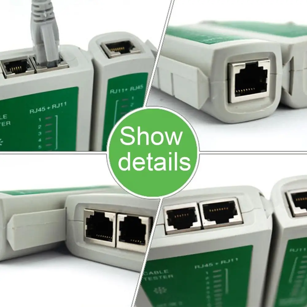 Тестер сетевых кабелей RJ45 RJ11 RJ12 CAT5 UTP LAN | Компьютеры и офис