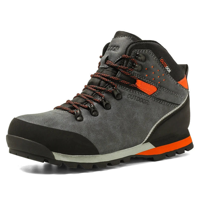 Men Women High Top Big Size Hiking Shoes Durable Waterproof Anti-Slip Outdoor Climbing Trekking Military Tactical Boots | Спорт и