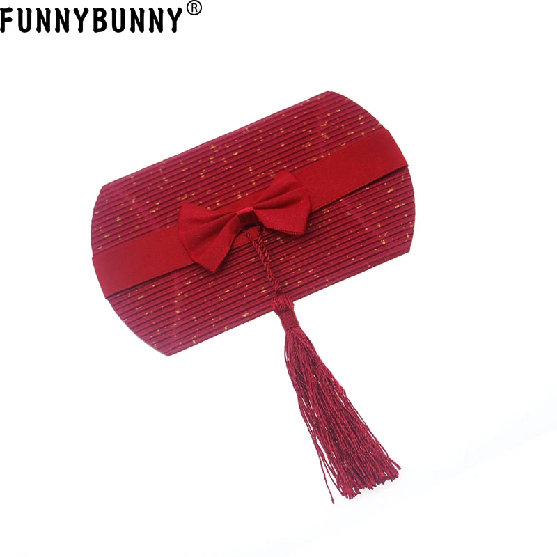 FUNNYBUNNY Corrugated Paper Pillow Candy Box Wedding Favors Baby Shower Party Gift Bags | Дом и сад