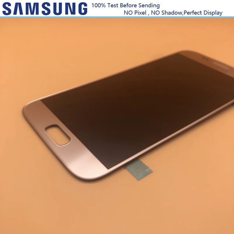 Без Buan-Shadow дисплей для SAMSUNG Galaxy S7 G930 G930A G930F G930V ЖК-дисплей кодирующий преобразователь сенсорного экрана в сборе