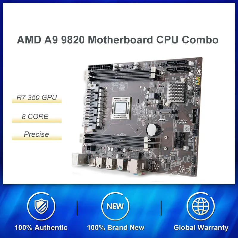 Материнская плата AMD A9-9820 8 ядер R7 350 GPU DDR3 2 35 ГГц по сравнению с