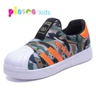 PINSEN 2020 Весенняя новая детская обувь для мальчиков кроссовки для девочек сетчатая детская обувь светильник ная Спортивная беговая Обувь для мальчиков