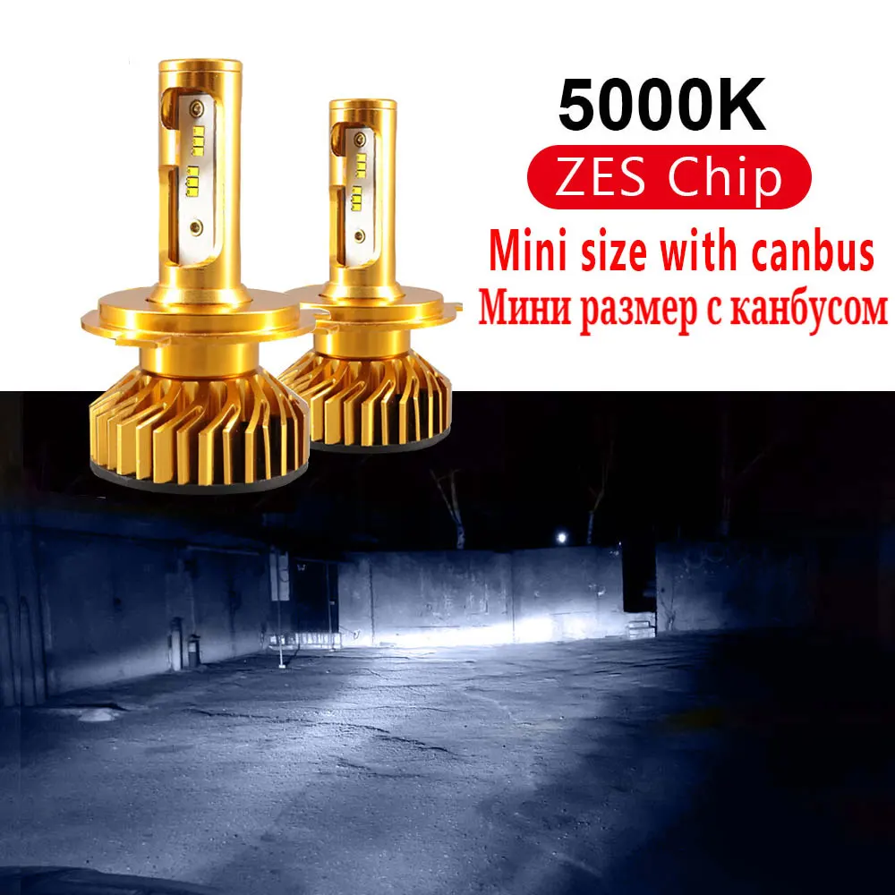 5000K 12000LM PAUNDUK мини Canbus зэс H4 H7 светодиодный автомобилей головной светильник 4300K 5000K 6000K 8000K 12V H3 H1 9005 9006 HB4 H11 12000LM Автомобильная Противо-Туманная светильник лампочка - Испускаемый цвет: 5000K 12000LM