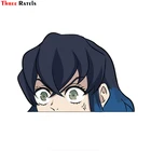 Три Ratels FC140 INOSUKE HASHIBIRA в маске аниме выглядывал забавные Стикеры Окна Автомобиля Виниловая наклейка для грузовика ноутбук комната чемодан Декор