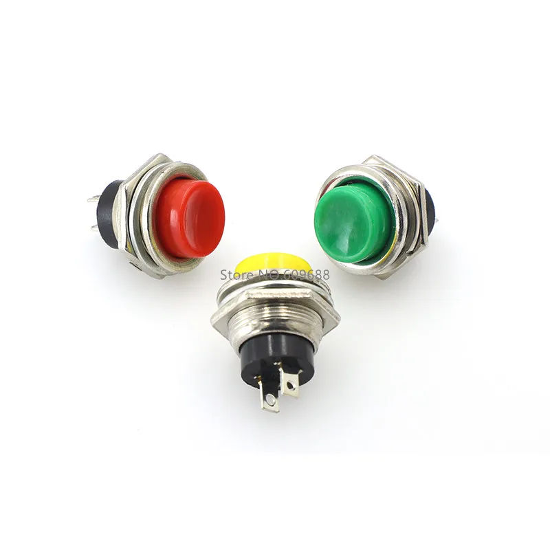 DS-212 DS212 SPST Мгновенный кнопочный переключатель с отверстием для крепления 16 мм