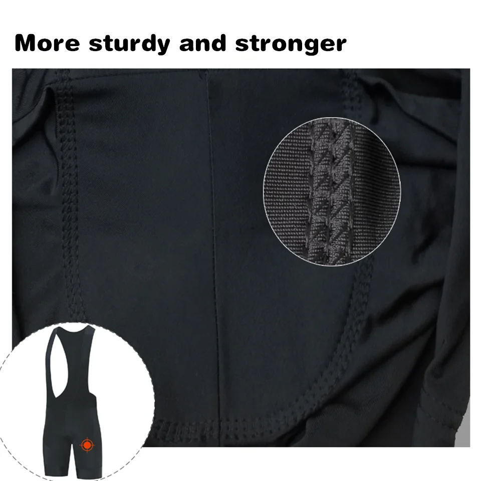 

2021 Cycling Bib Shorts Summer Coolmax 19D Gel Pad Bike Tights MTB Ropa Ciclismo Moisture Wicking Bicycle Pants cycling shorts