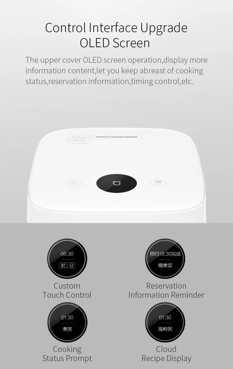 XIAOMI Mijia YLIH02CM рисоварка 1S 1170 W/3L электрическая кухонная машина Mijia функция приложения
