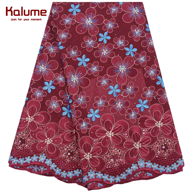 Африканская швейцарская хлопковая кружевная ткань Kalume новейшая нигерийская