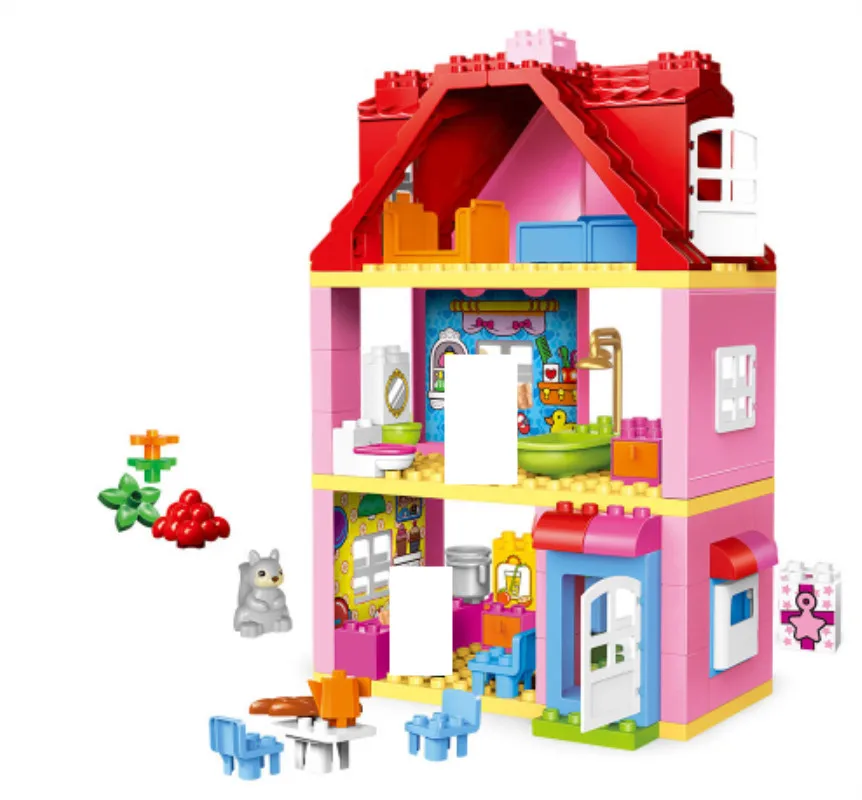 Duplo/большие кирпичи для виллы на день рождения рождественские подарки