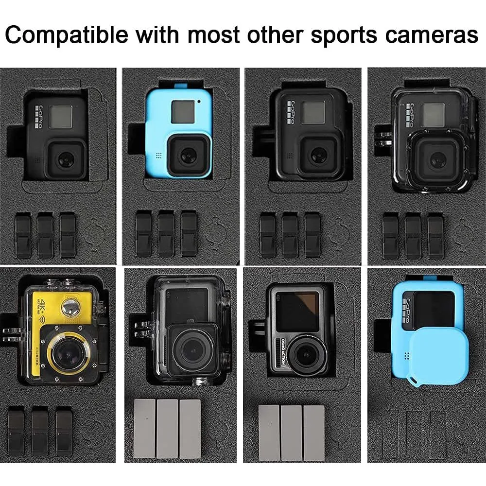 Чехол для переноски GoPro Hero 10/9/8/7/(2018)/6/5 черный/5/4 DJI Osmo Action AKASO YI 4K Аксессуары