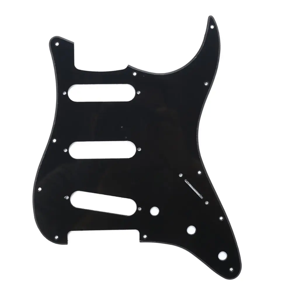 Musiclily SSS 11 Hole Strat Guitar Pickguard для Fender USA/мексиканский стандарт Stratocaster современный