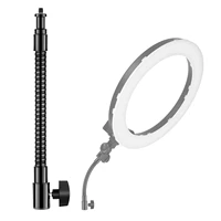 neewer 1025cm metal flexible tube arm for led video lightsring flash light and other photography accessories with 14 screw