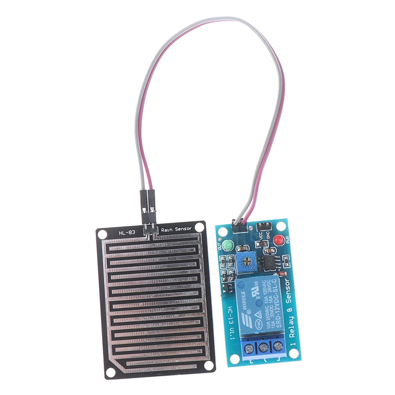 Rain Water Sensor Module DC 5V 12V Relay Control Raindrops Detection For Arduino Robot Kit | Инструменты