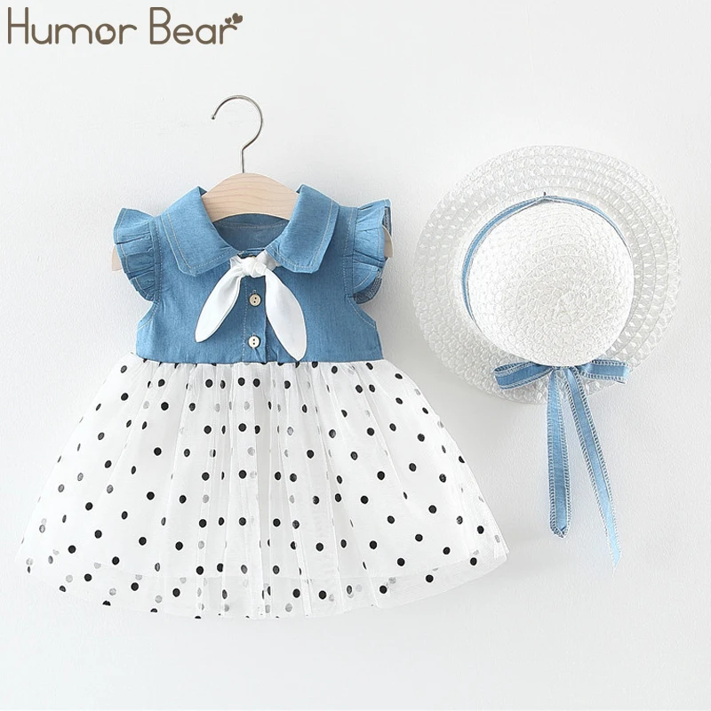 Humor Bear/Новая летняя одежда для маленьких девочек жилет на бретелях с бантом +
