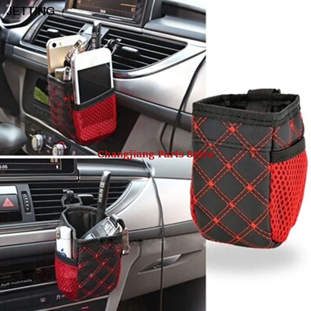 Hot Sale Synthetic leather Auto Car Air Outlet Mobile Phone Pocket Storage Box Bag Drink Hanging Holder | Автомобили и мотоциклы