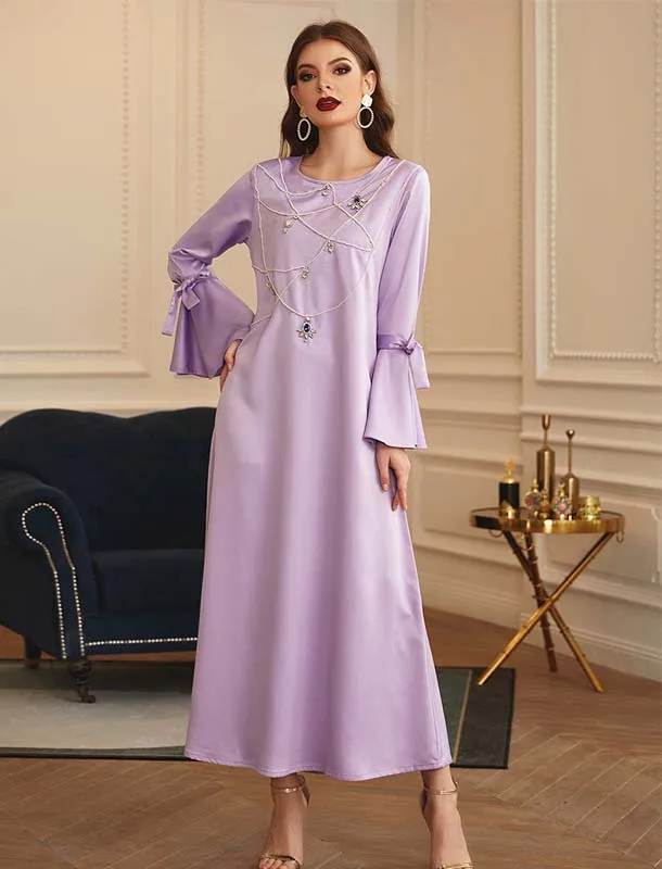 Рамадан ИД Абая Дубайский мусульманский кафтан платье 2021 мусульманское Абая для женщин Кафтан Robe Vestido De Mujer; Большие размеры