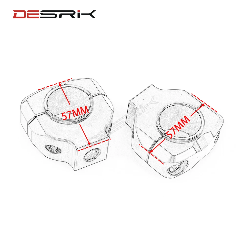 

2PCS/Lot Universal Motorcycle Handlebar Mount Clamp Lifter Bar Riser 28mm Motorcycle Handlebar Riser Clamp Aluminum Alloy