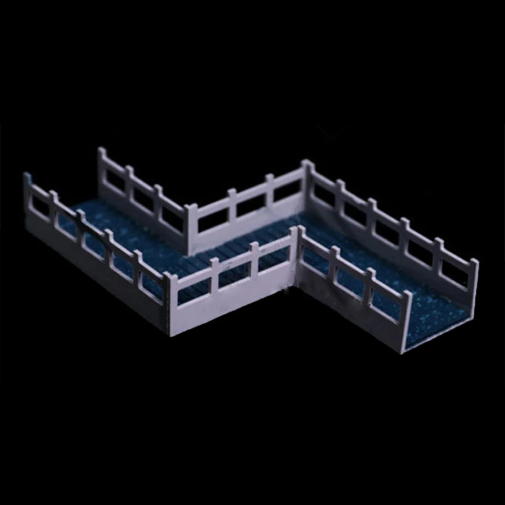 Dise&ntilde;o de puente figurita para jard&iacute;n mesa de arena dise&ntilde;o DIY modelo de construcci&oacute;n-3