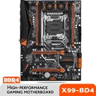 Материнская плата HUANANZHI X99 BD4 V1.1 X99, Серверная Материнская плата Intel X99 LGA 2011-3 всех серий DDR4 RECC128GB M.2 PCI-E NVME NGFF ATX
