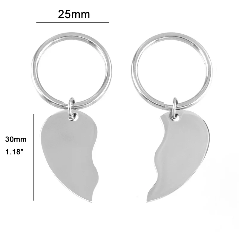 Брелок-пазл Risul подвеска-заготовка из нержавеющей стали с гравировкой 5 пар |