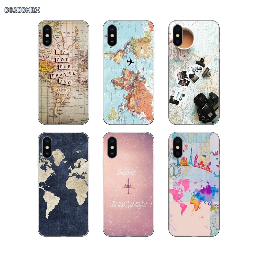 Карта мира план путешествия Роскошный чехол для huawei P Smart 2019 G7 G8 P7 P8 P10 Plus P20 P30 Pro P9 Lite