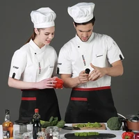 4 colors kitchen bakery chef uniform short sleeve breathable workwear chef jackets chef clothing