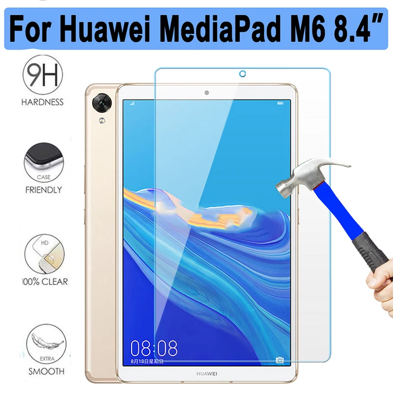 

Противоударное прозрачное Настоящее Закаленное стекло для Huawei Mediapad M3 8,4 дюйма Защитная пленка для экрана планшета 9H