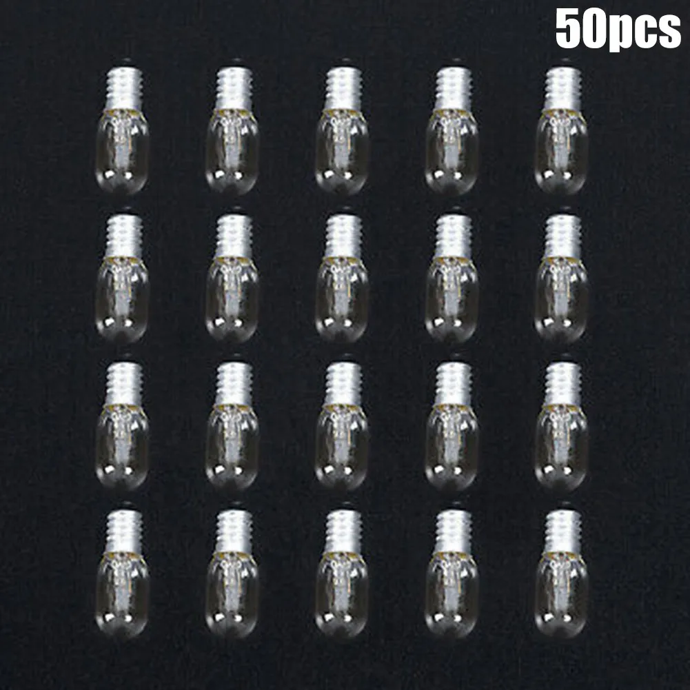 

50Pcs E14 25W Lamp Globe Holder Light Refrigerator Bulb Replacement AC220V-240V Shops Cafes Home Lighting Decor