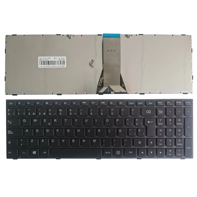 

New Spanish Keyboard FOR LENOVO G50-70 G50-45 B50 G50 G50-70AT G50-30 G50-45 Z50 Z50-70 Z50-75 SP laptop keyboard