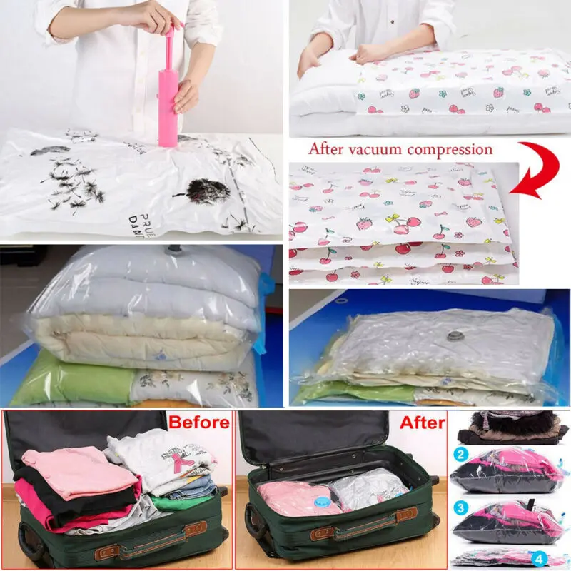 Вакуумные пакеты для хранения 2020 сжатый экономии пространства | Дом и сад