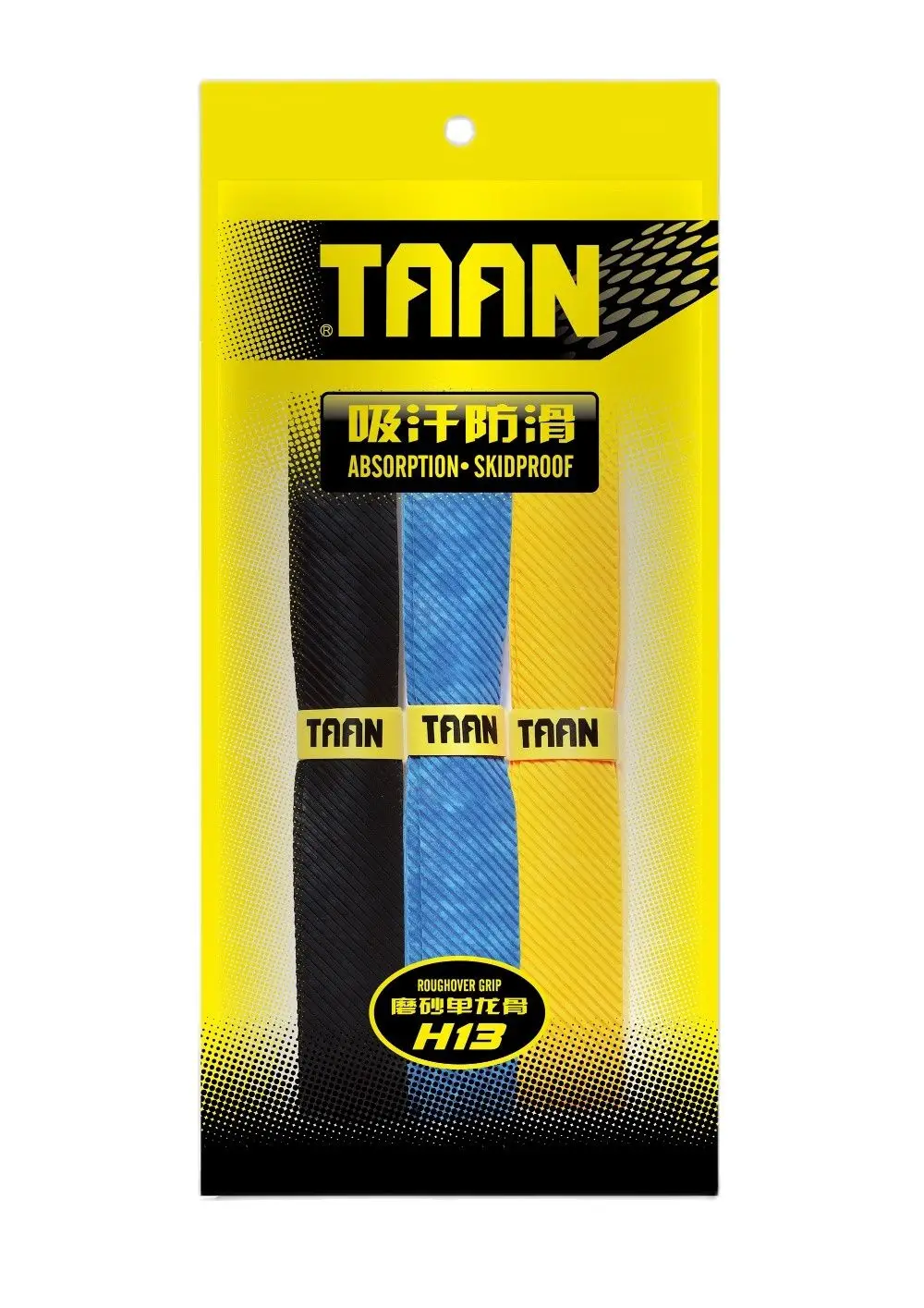 

(1 pack=3pcs) Free shipping TAAN H13 rought EVA grip Tennis Overgrips tennis rackets grip dry feel badminton overgrips