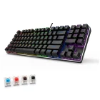 Оригинальная механическая клавиатура metoo, проводная игровая клавиатура с usb, 89key, с защитой от фиктивных нажатий, для геймеров, эргономичная, с краснымсинимкоричневым переключателем