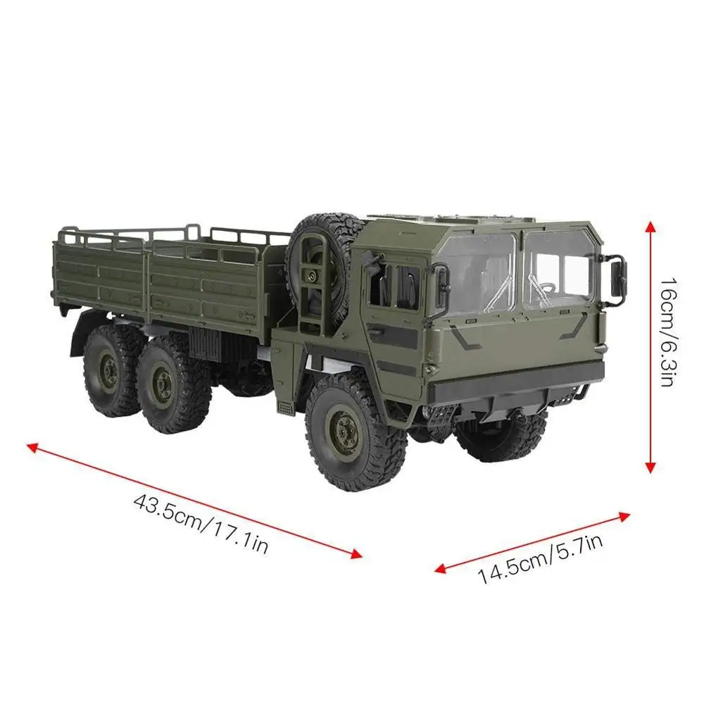 Радиоуправляемый Военный грузовик армейский внедорожный автомобиль Q64 1:16 6WD 2 4