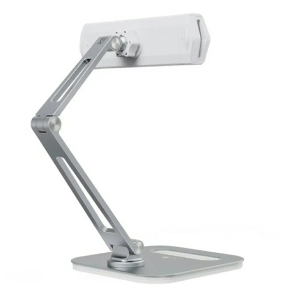 

Foldable Tablet Stand Three Shaft Design Multi Angle Adjustable Tablet Support Desktop Aluminum Hands Free Cell Phone Holder