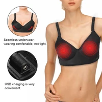 electric breast enhancer massager chest enlargement frequency vibration massage bra chest growth booster stimulator usb charging