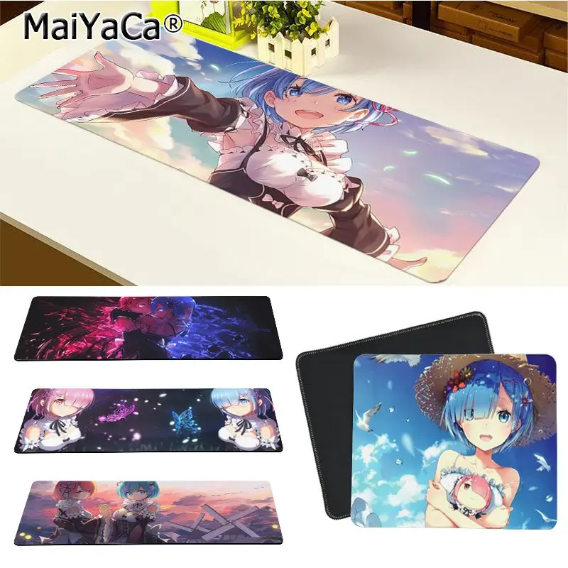 Maiya высокое качество Rem Re Zero красивый коврик для мышки в стиле аниме Бесплатная