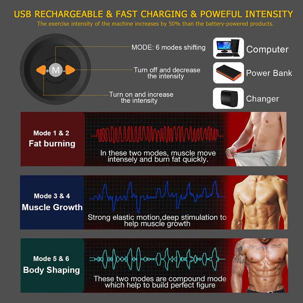 Тонизирующие ремни для стимулятор мышц живота тонизирующие из АБС-пластика с
