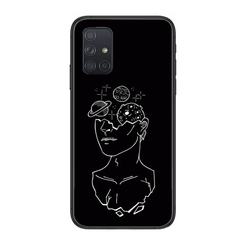 

literature and art Phone Case Hull For Samsung Galaxy A 50 51 20 71 70 40 30 10 E 4G 5G S Black Shell Art Cell Cover