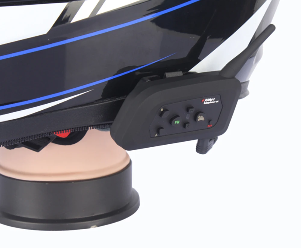 

FODSPORTS V4 1200m Motorcycle Intercom Headset 4 Riders with Soft Headset Motorcycle Accessories