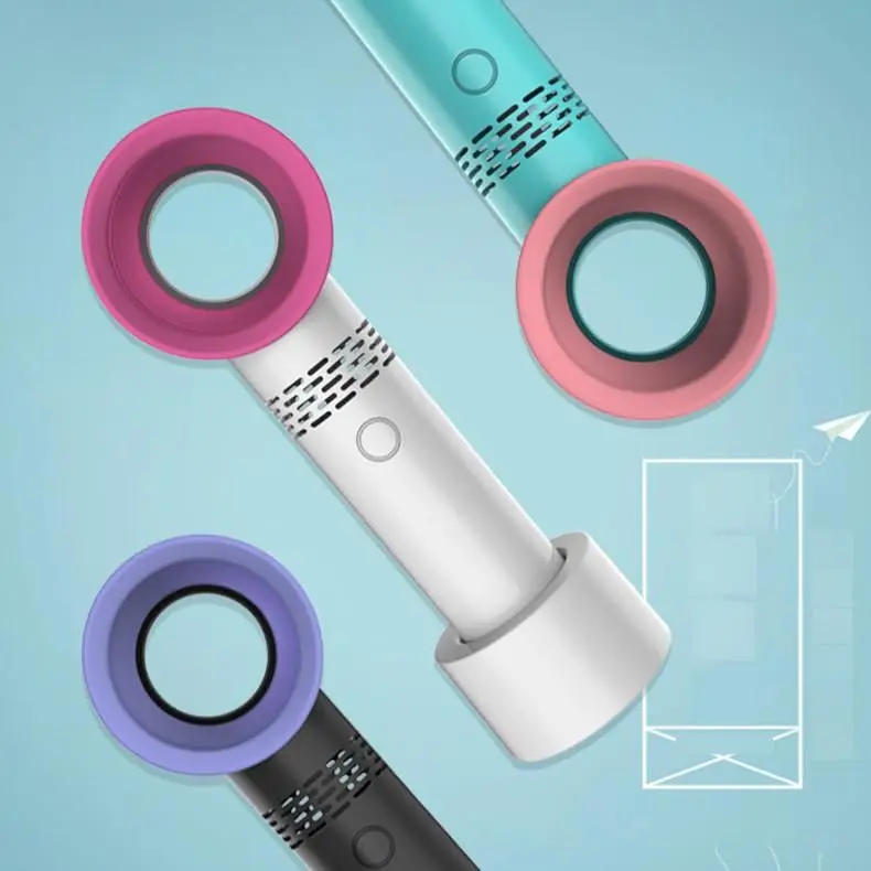 Мини вентилятор ручной воздушный охладитель USB Перезаряжаемый светодиодный Ligth