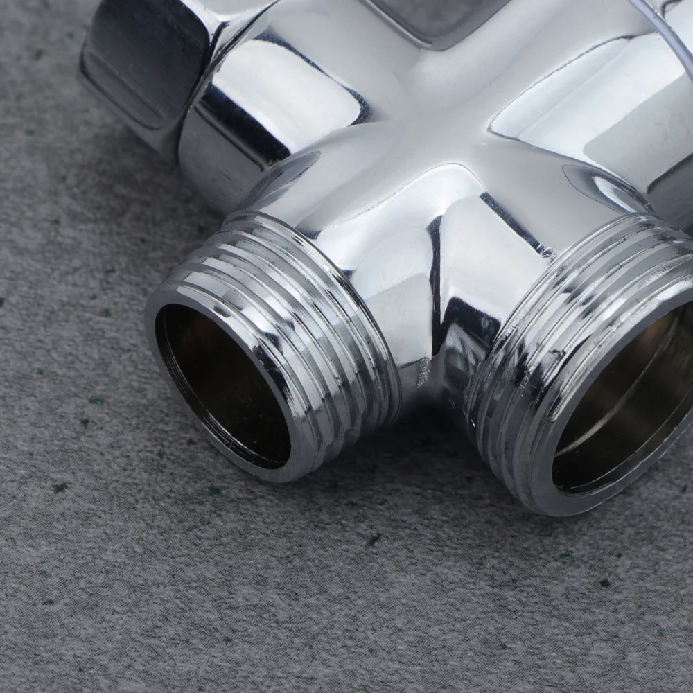 

Copper 3 Way Diverter Tee Connector Adapter 1/2 Inch 3/4 Inch T-adapter Shut off for Water Filter Switch Bath