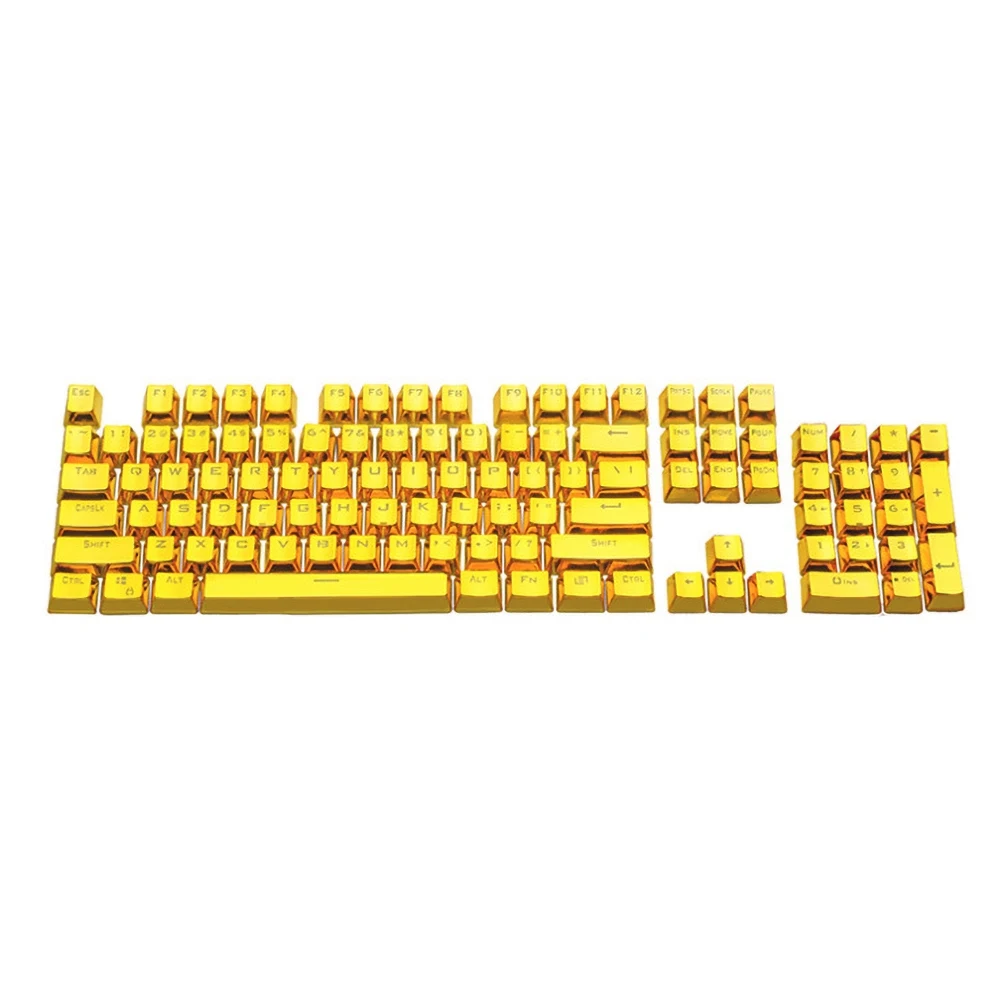 

104Pcs/Set ABS English Language Stylish Backlight Key Caps Replacement for Mechanical Keyboard Key Cap Switches