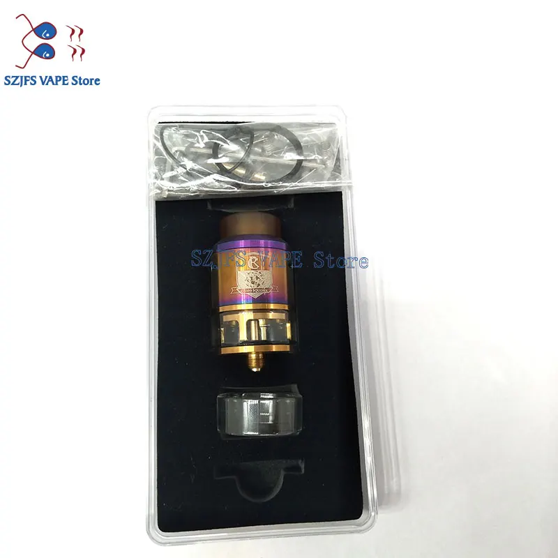 

King s RDTA Style 810 RDA RTA 3.5ml Capacity 25mm Vaporizer Tank For Electronic Cigarette Box Mod Hookah Vape Atomizer vs thc